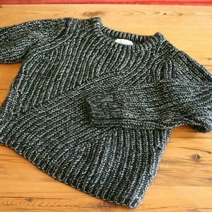 Black Thick-Knit Sweater